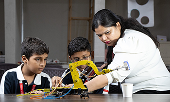 Cambridge Lower Secondary classroom at Kanakia International School
